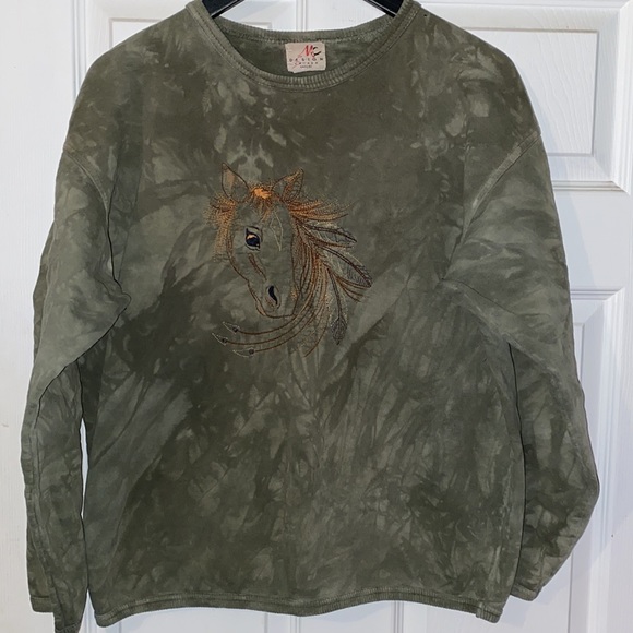 3/$30 Vintage Embroidered Horse Sweater - Picture 3 of 8